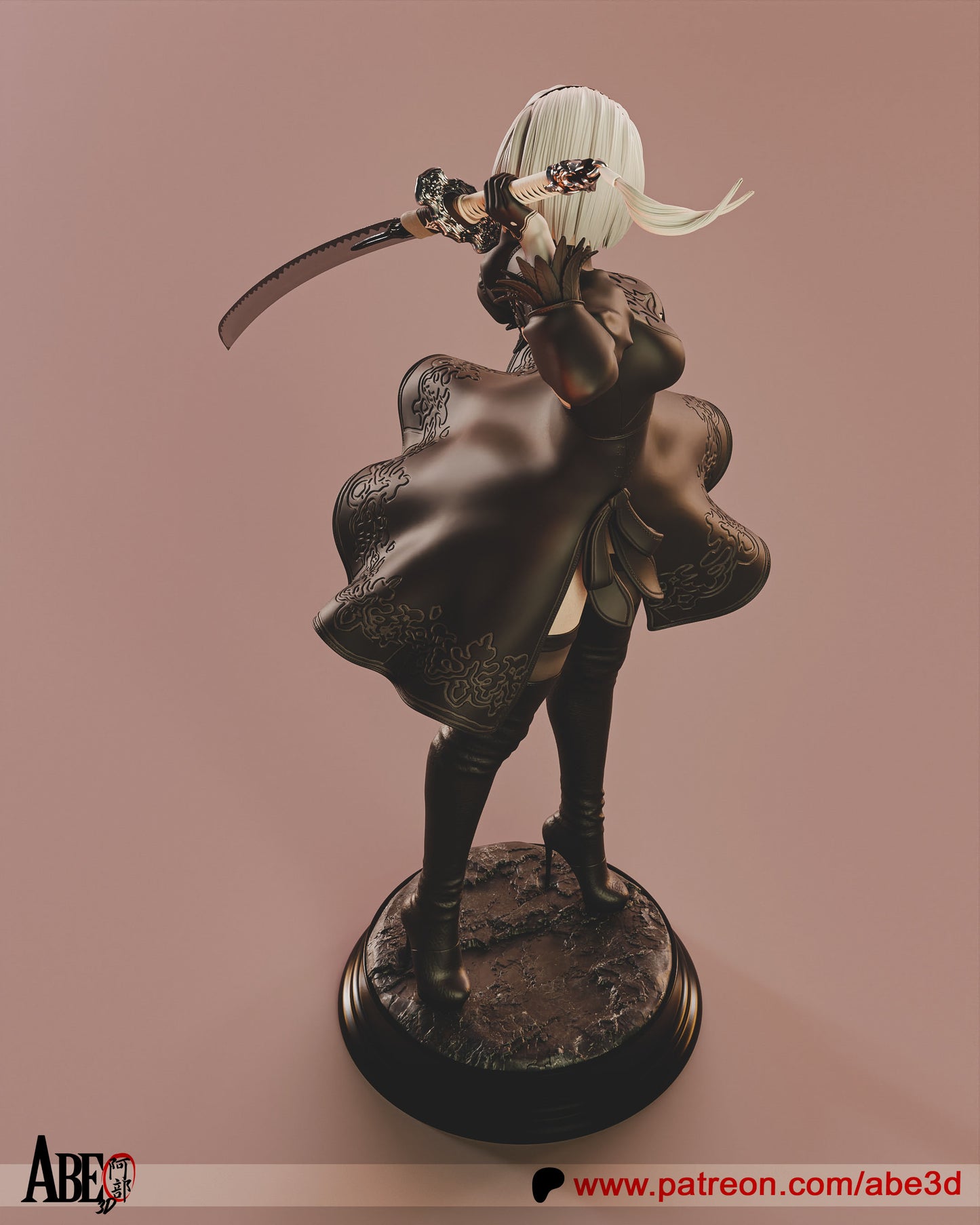 2B YoRHa Resin Fan Art (Design by Abe3D)