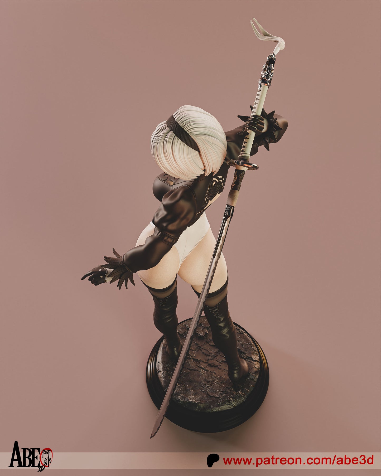 2B YoRHa Resin Fan Art (Design by Abe3D)