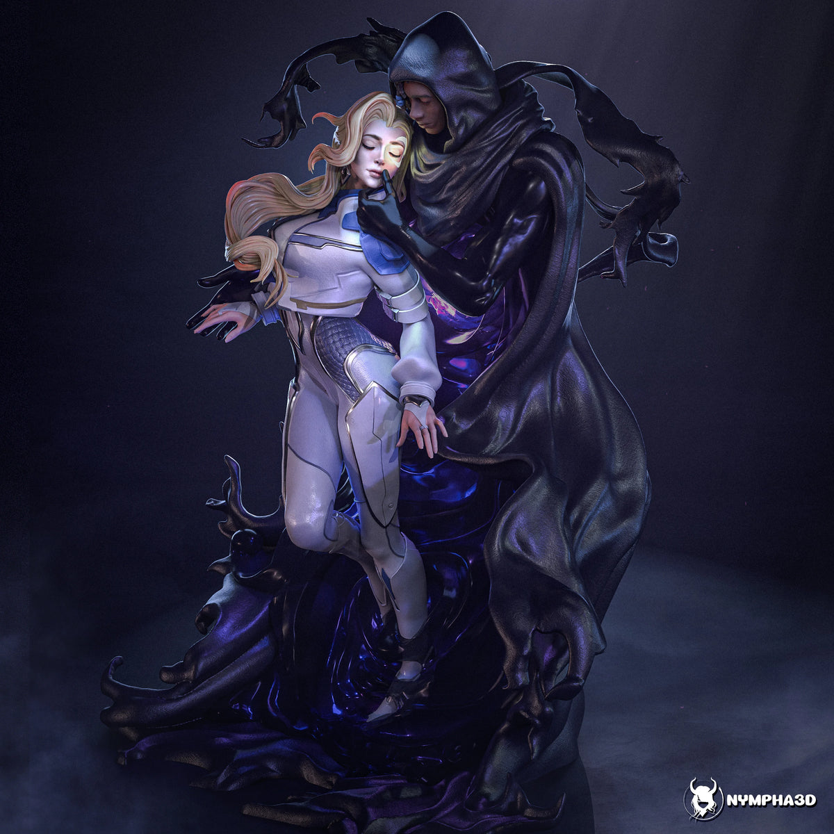 Cloak and Dagger Resin Art (Nympha3D)
