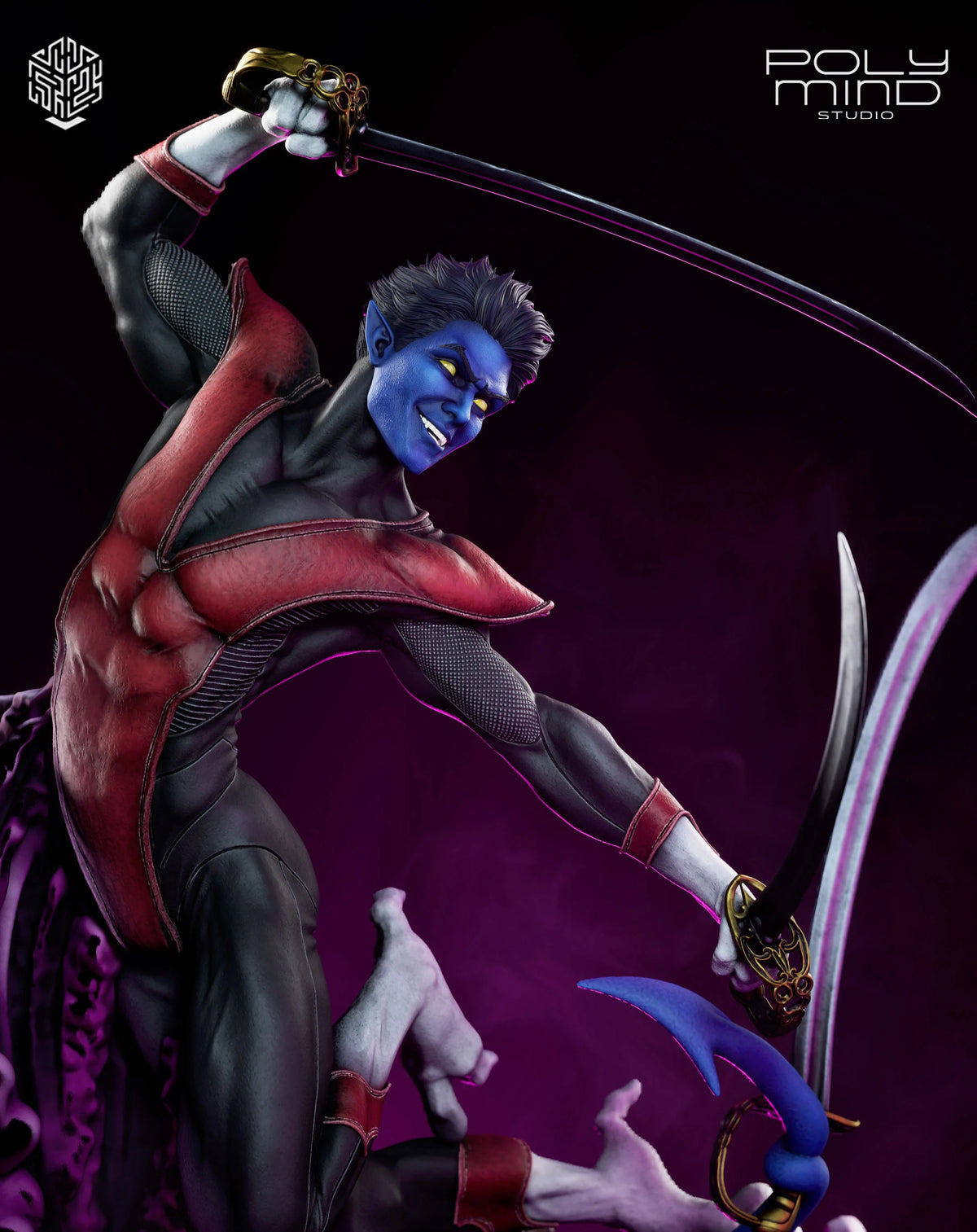 Nightcrawler Resin Art (PolyMind Version)