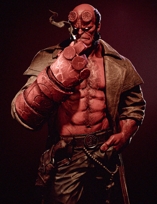 Hellboy Resin Art (Design by CA3D)