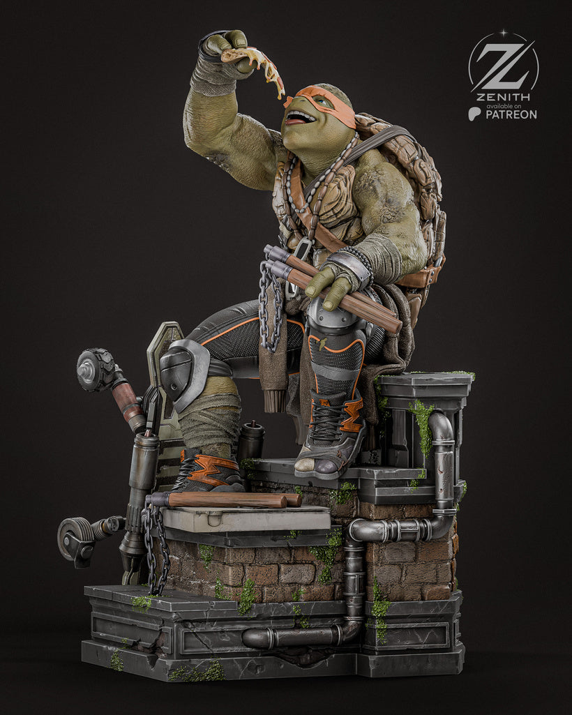 Michelangelo Resin Fan Art MTO (Design by Zenith)