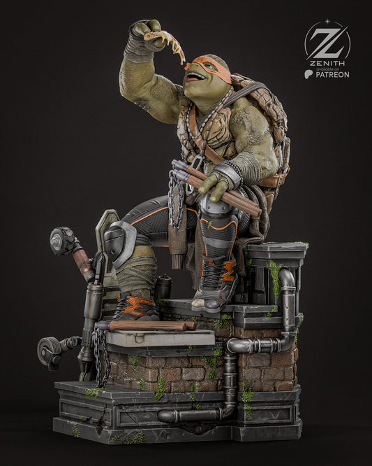 Michelangelo Resin Fan Art MTO (Design by Zenith)