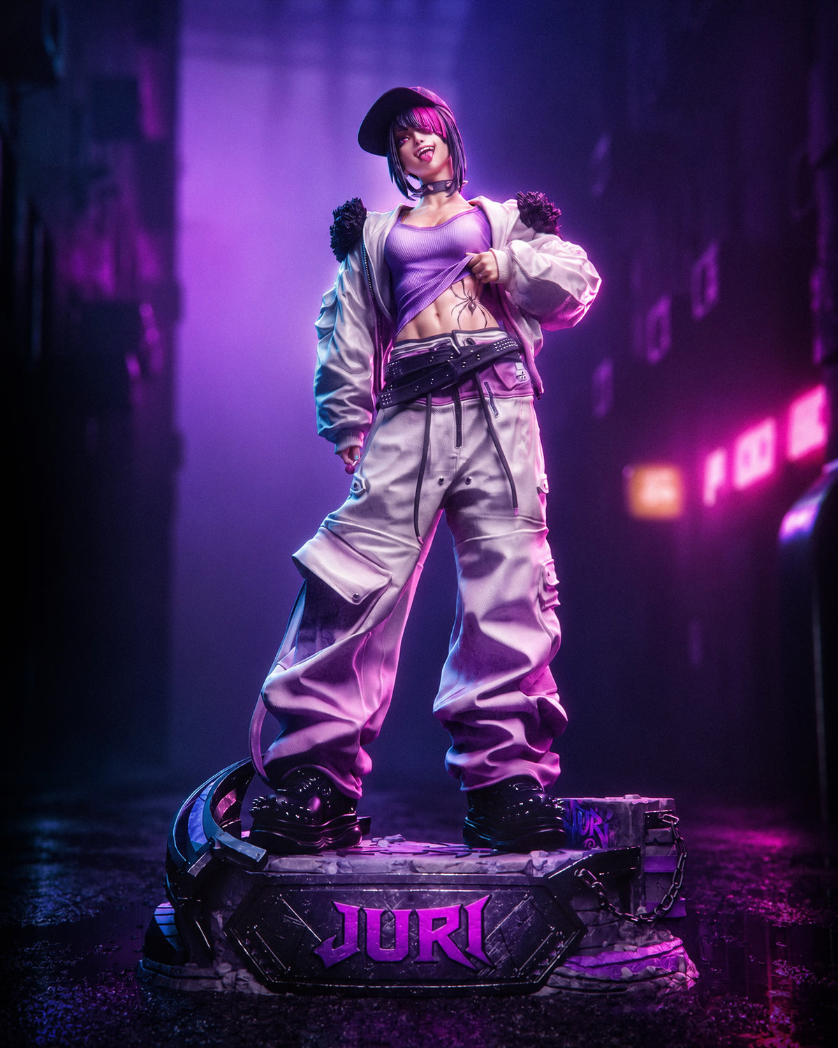 Juri Streetware Street Fighter Collectible Resin Art(Design by CA3D)