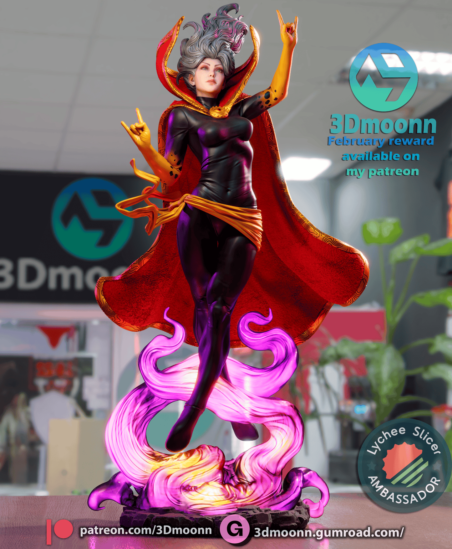 Sorceress Resin Fan Art Sculpture (3DM)