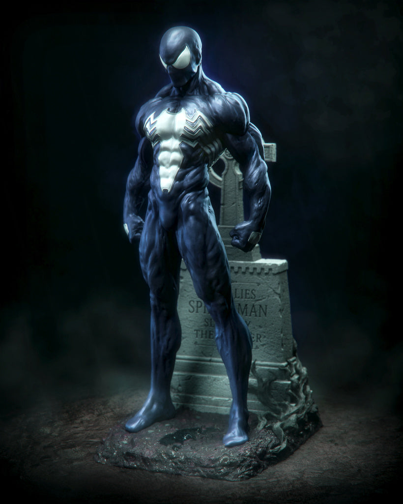 Symbiote Spiderman Resin Art (Design by CA3D)