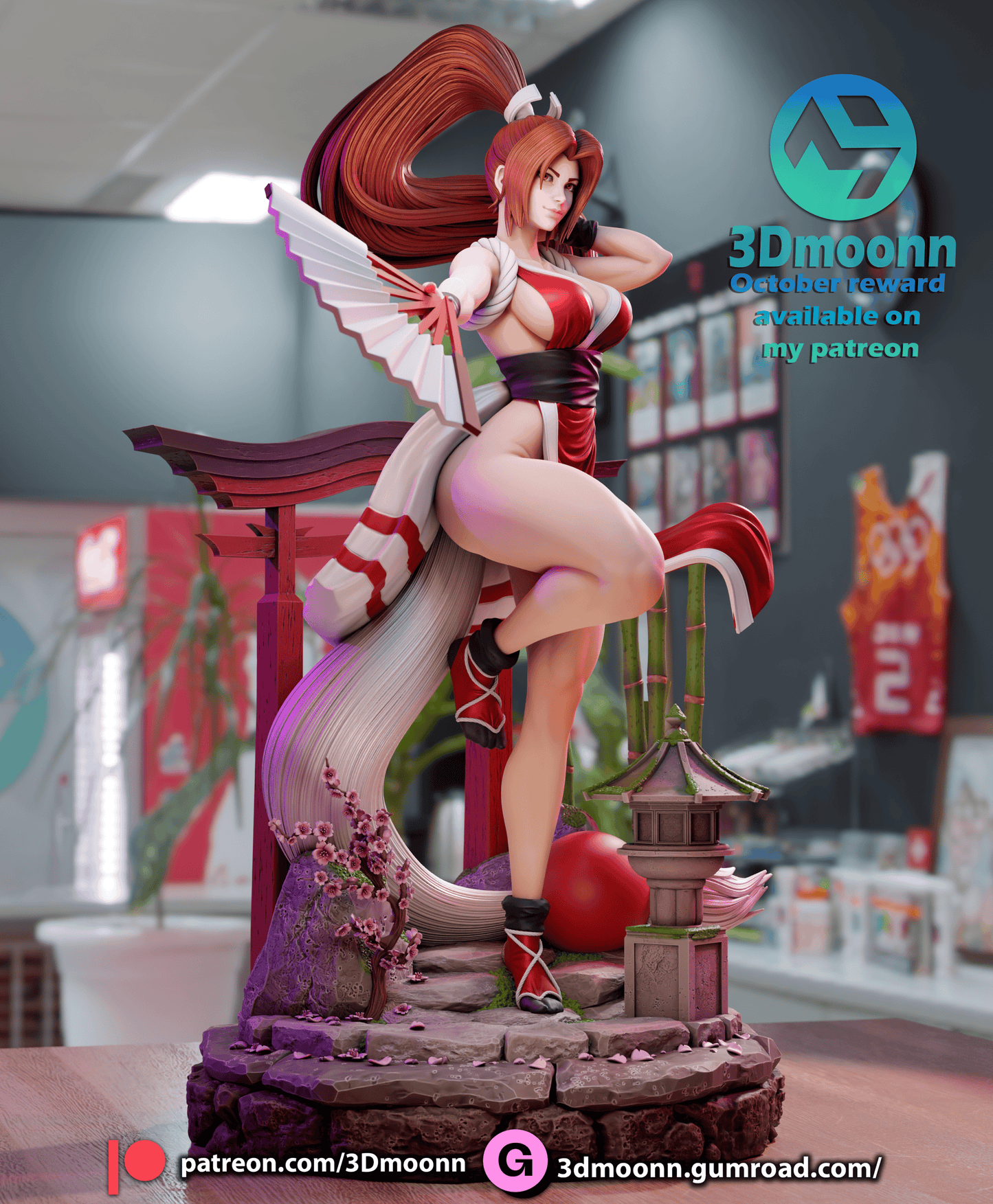 Mai Shiranui- King of fighters Resin Fan Art - MTO (3DM)