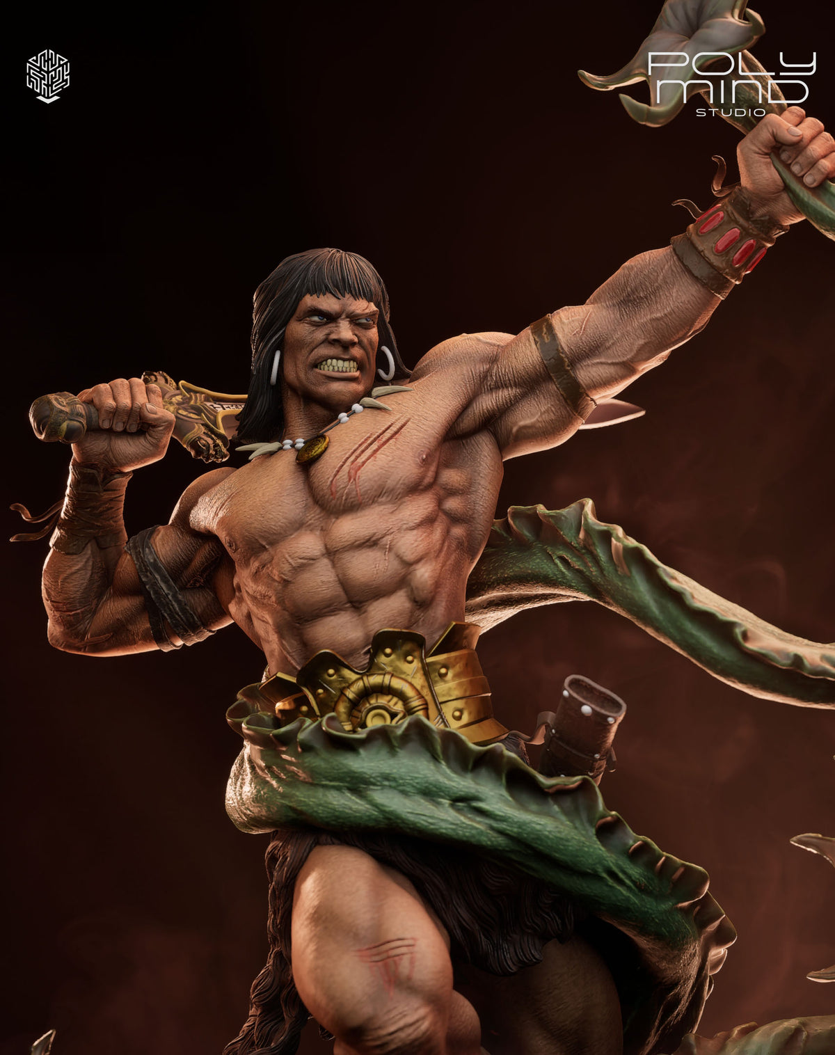 Conan the Barbarian Resin Art (PolyMind Version)