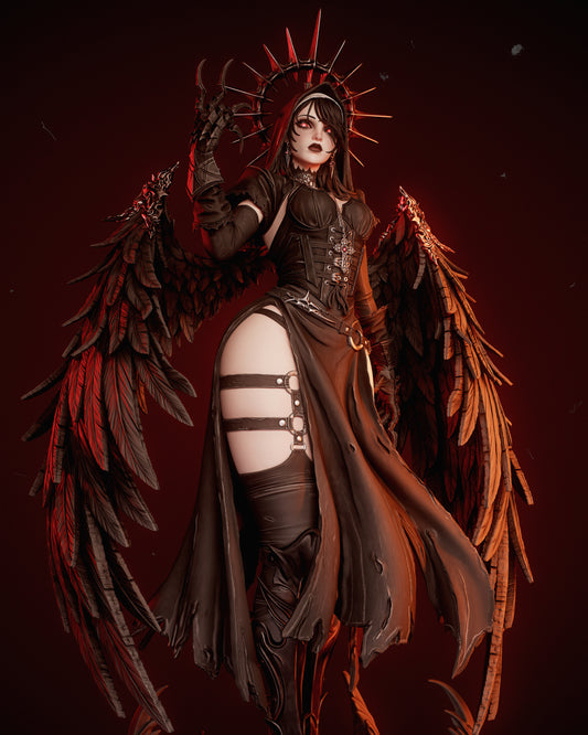 Corrupted Nun Resin Art - MTO (Design by CA3D)