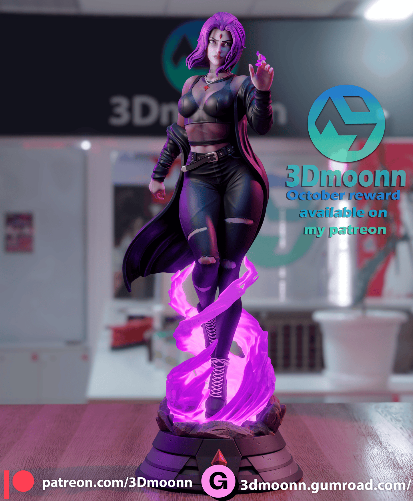 Raven Resin Sculpture Fan Art - MTO (3DM)