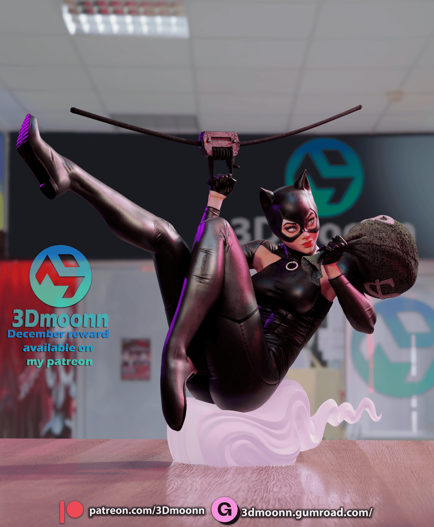 Catwoman Resin Fan Art Sculpture (3DM)