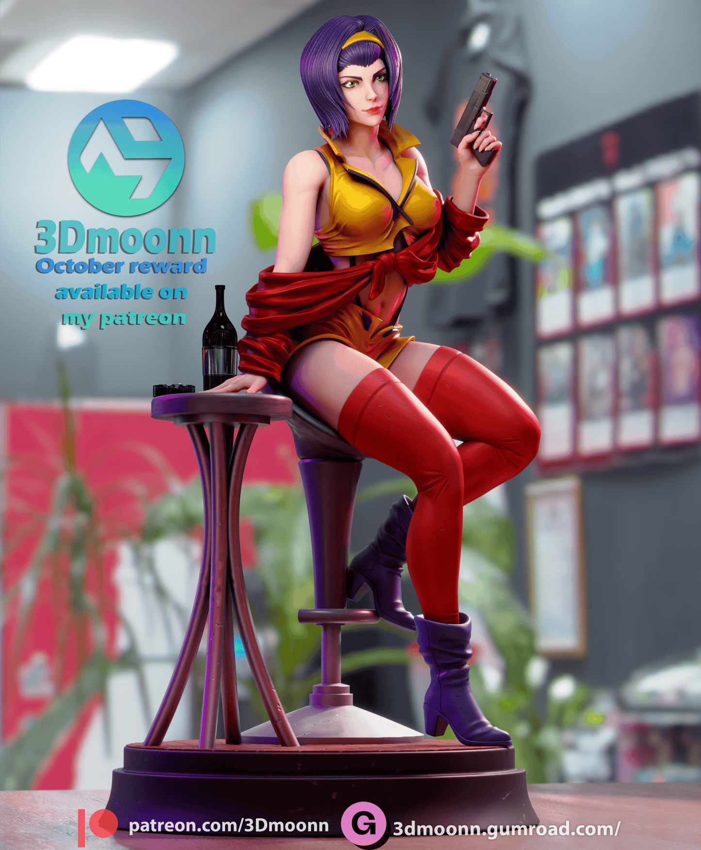 Cowboy Bebop Resin Fan Art - MTO (3DMoonn)