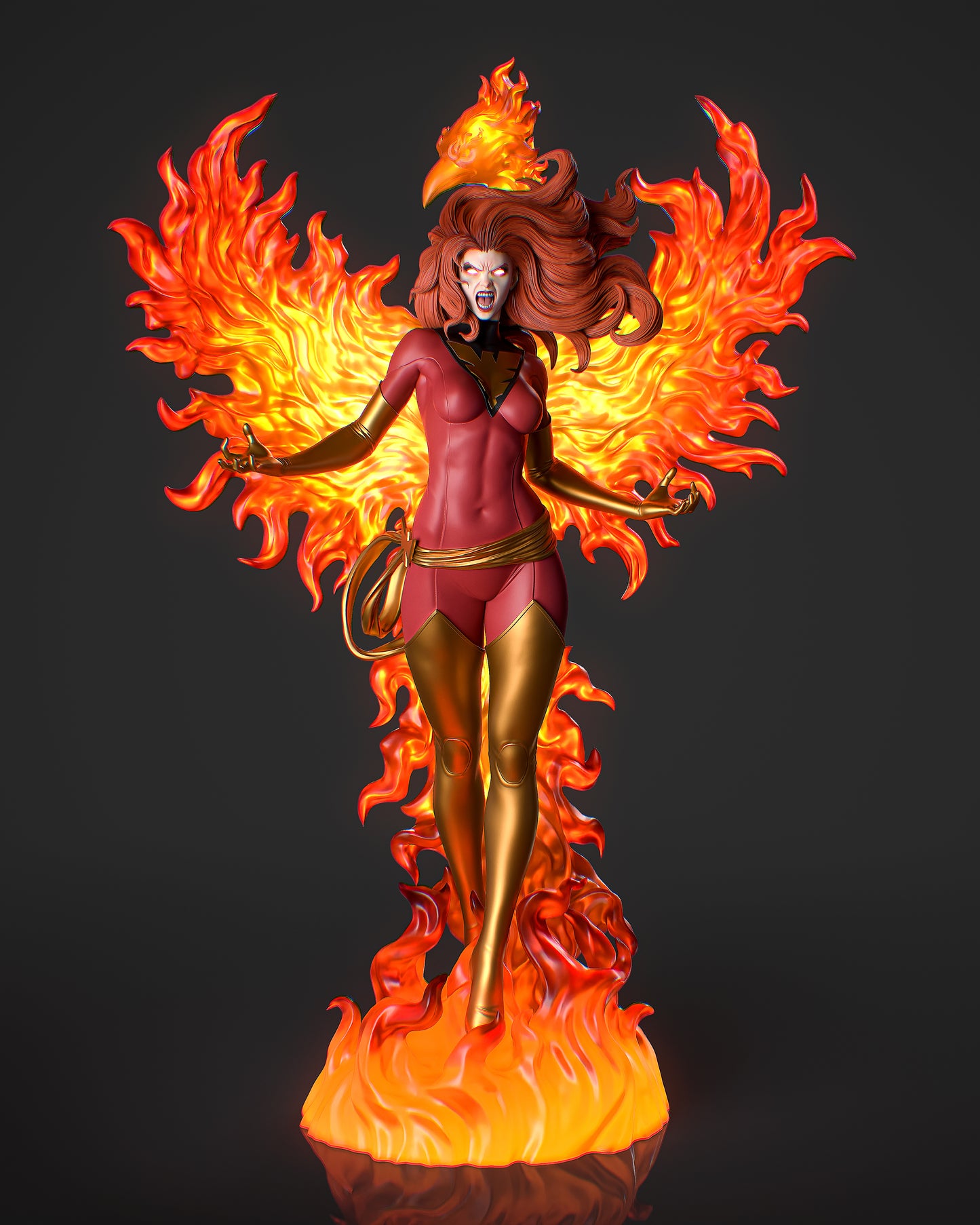 Phoenix Collectible Resin Fan Art Pro Painted - MTO