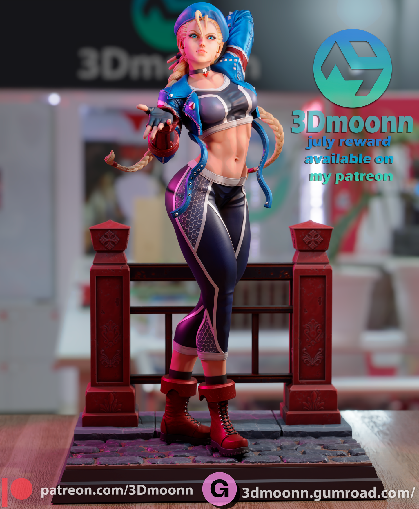 Cammy Resin Fan Art Sculpture 3DMoonn