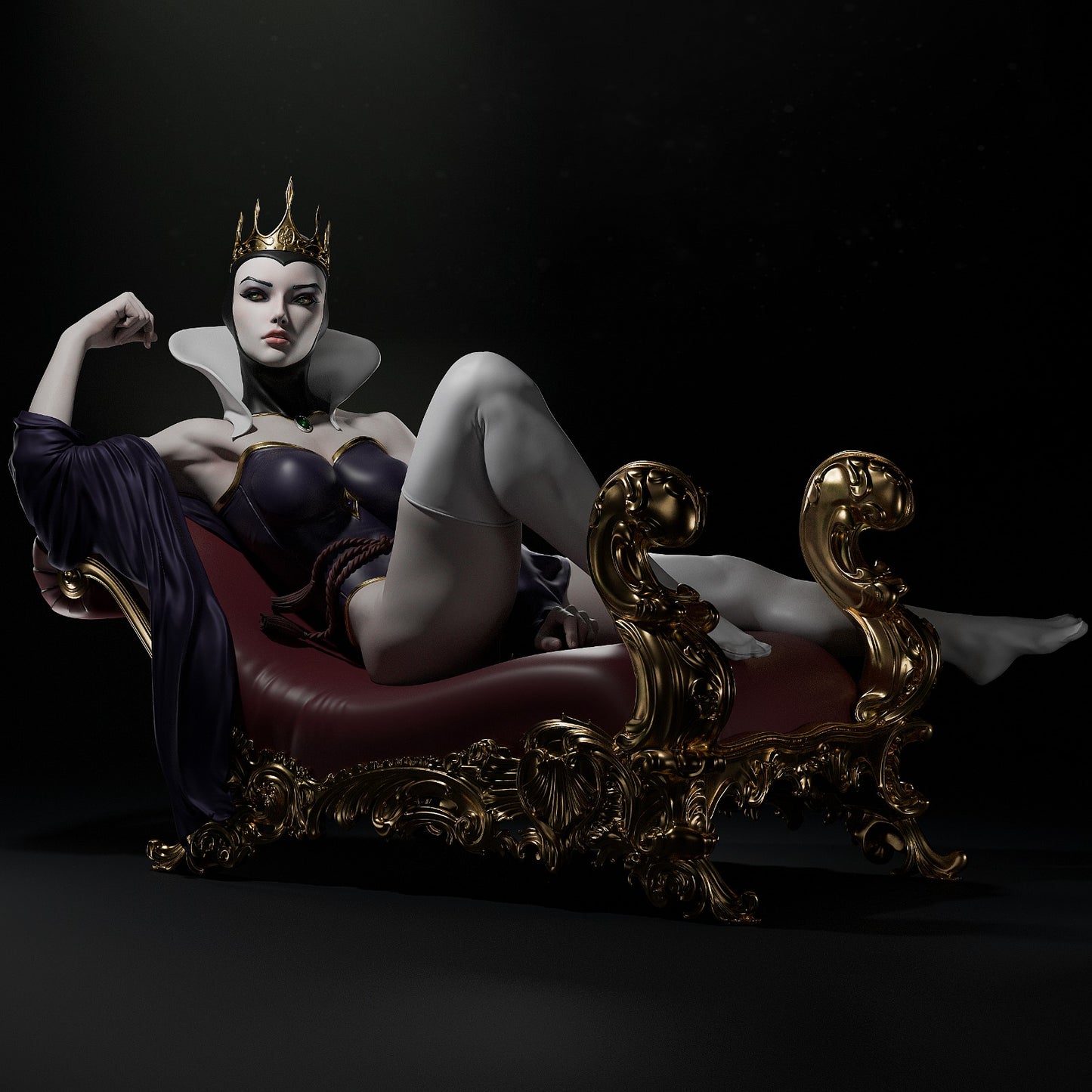 Evil Queen Collectible Resin Fan Art Pro Painted - MTO