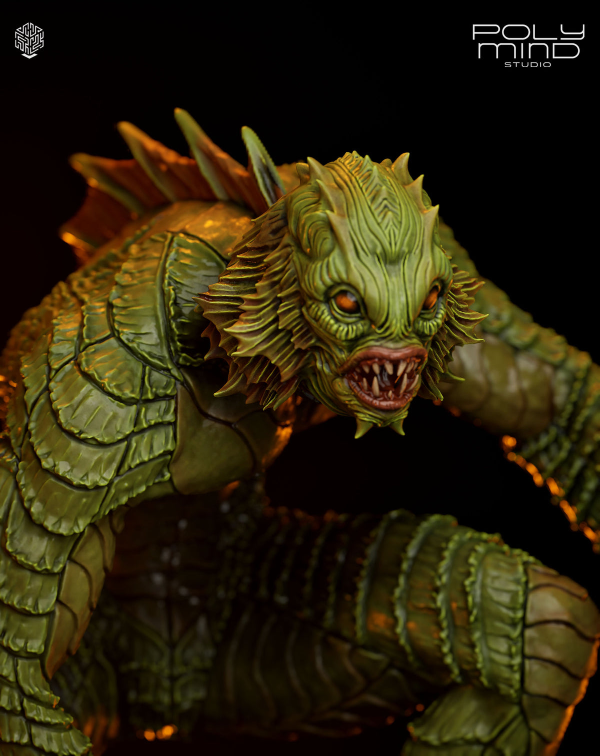 Creature from the Black Lagoon Resin Art (PolyMind Version)