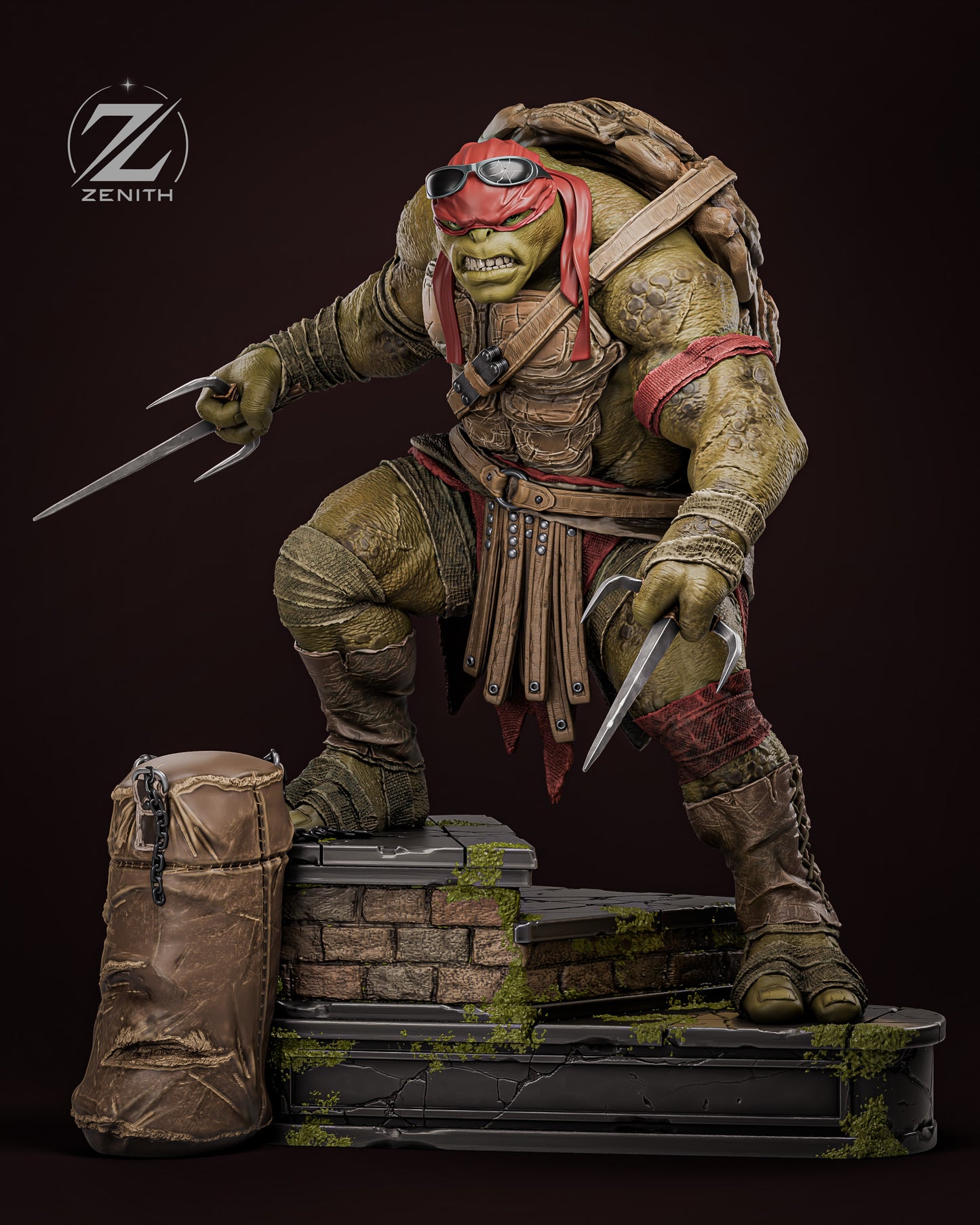 Raphael TMNT Resin Art (Design by Zenith)