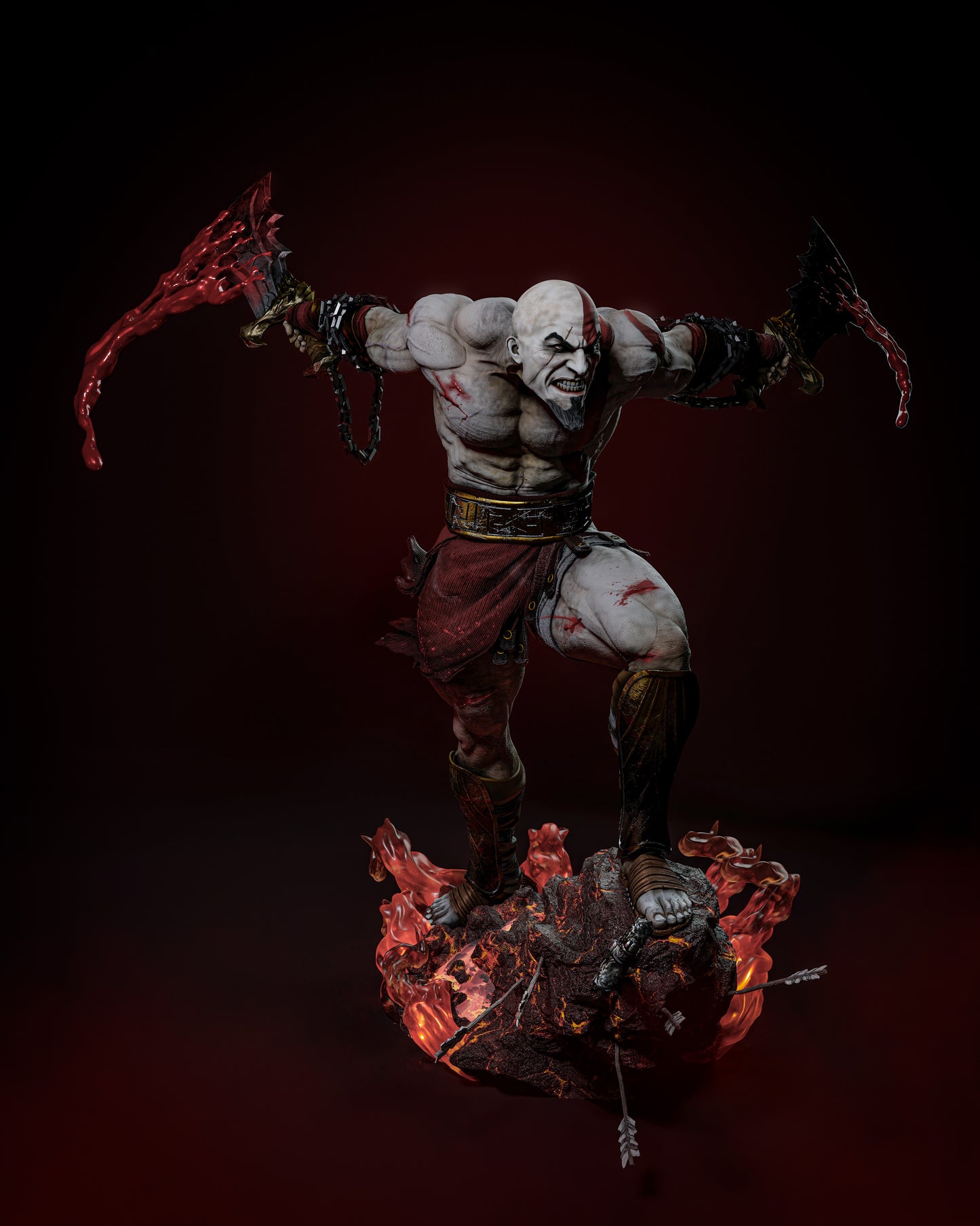 Kratos Resin Fan Art - MTO ZEZ