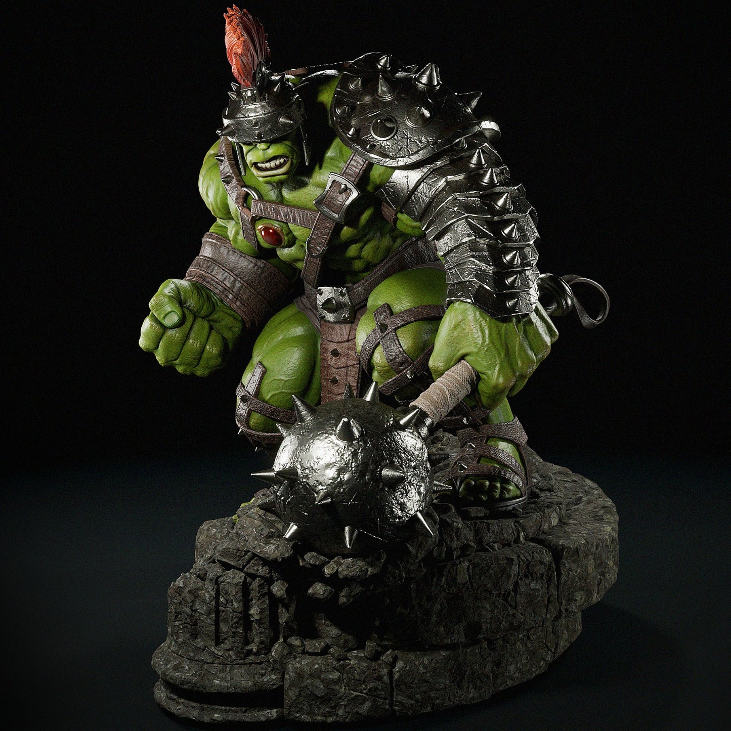 Incredible Hulk Gladiator Collectible Resin Fan Art Pro Painted - MTO