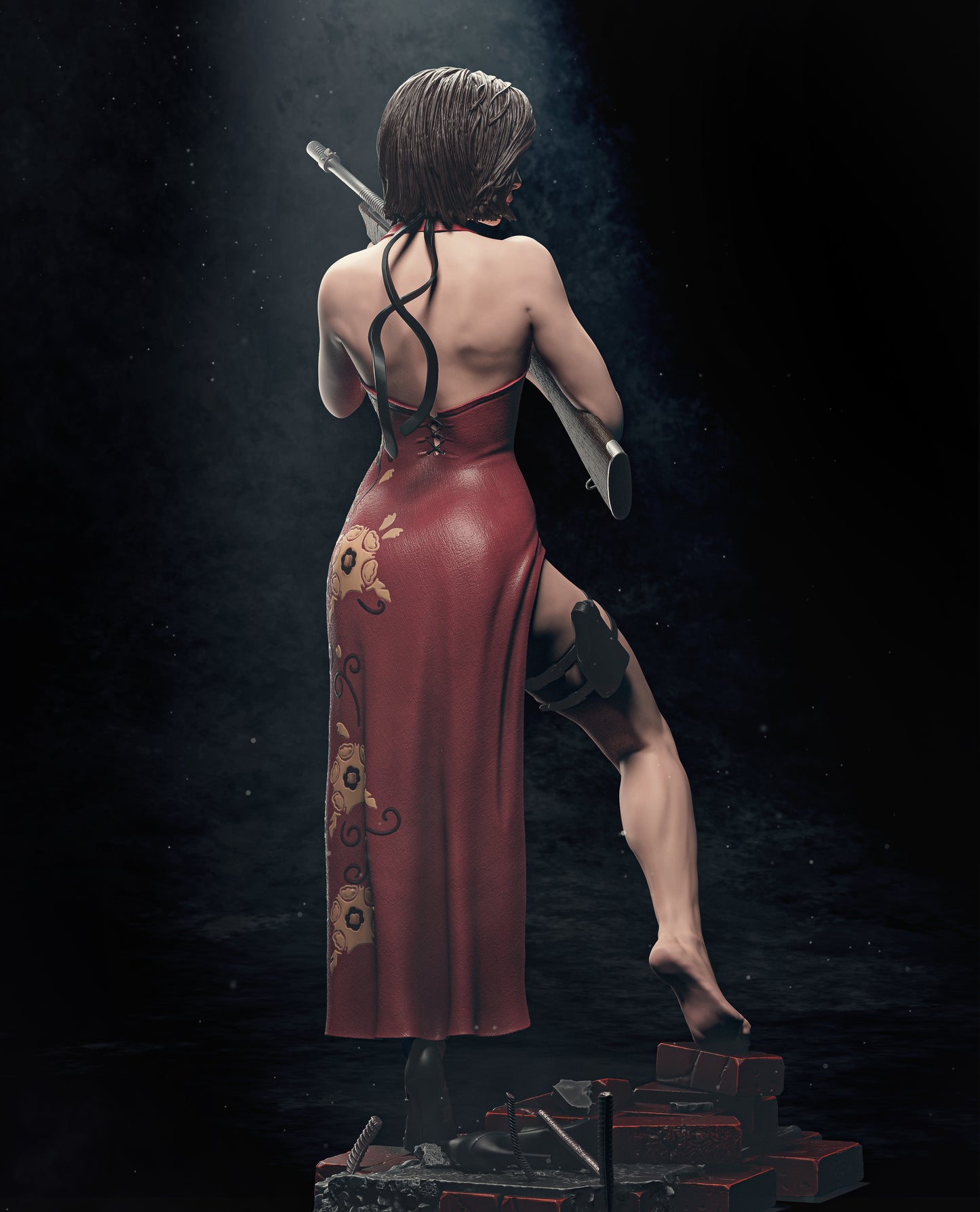 Ada Wong Resident Evil Resin Art - MTO (Design by CA3D)