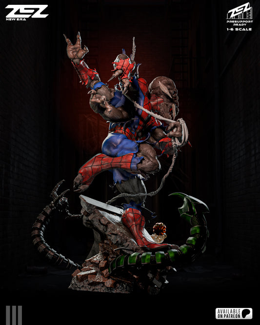 Man Spider Resin Art (Design by ZEZ Studios)