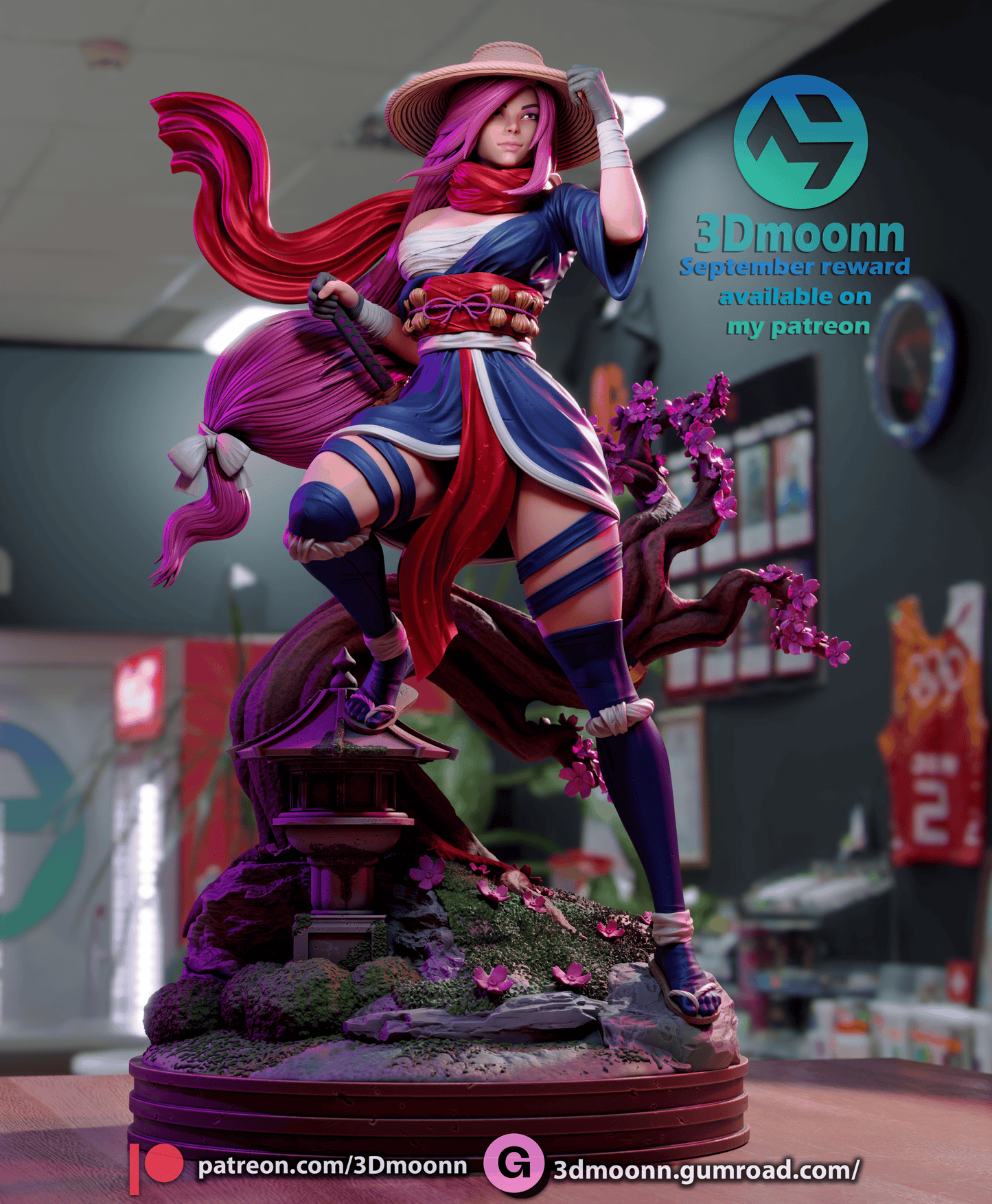 Psylocke Collectible Resin Fan Art - MTO 3DM