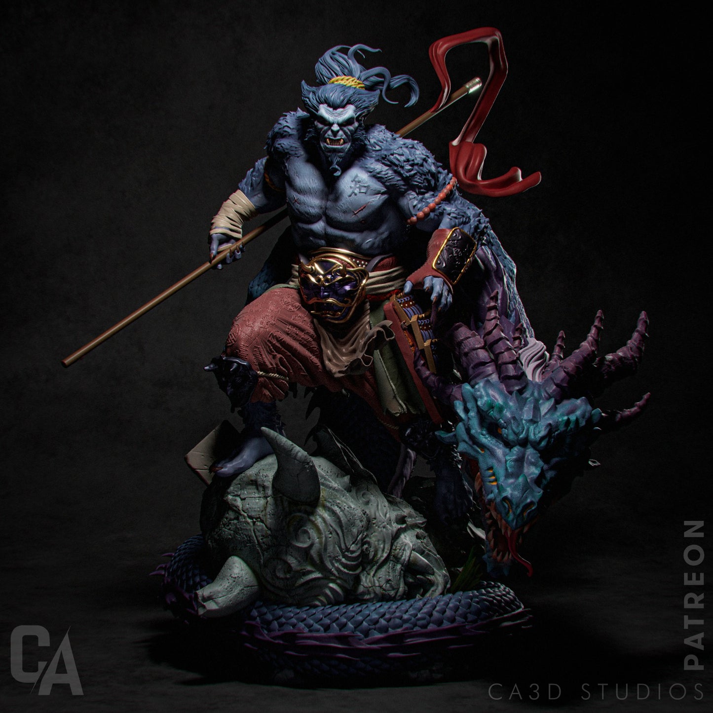 Beast Samurai Collectible Resin Fan Art Pro Painted - MTO