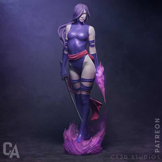 Psylocke Collectible Resin Fan Art - MTO