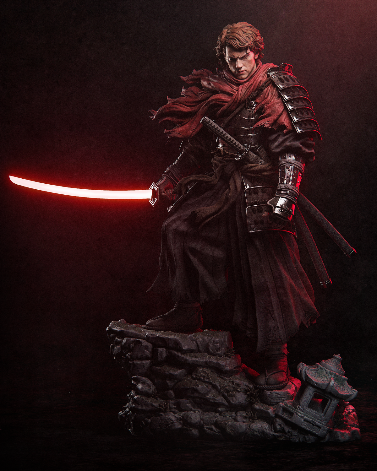 Ronin Anakin Skywalker Collectible Resin Art (Design by CA3D)