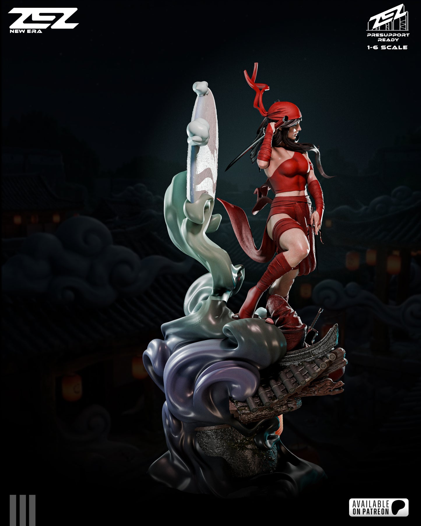 Elektra Resin Art (Design by ZEZ Studios)
