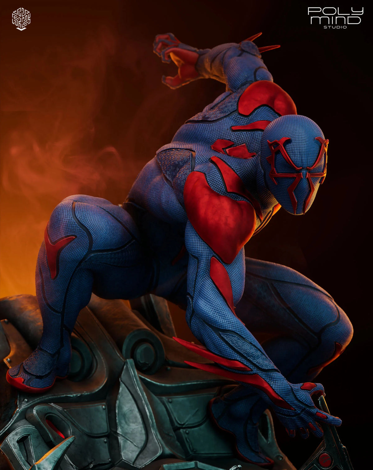 Spiderman 2099 Resin Art (PolyMind Version)