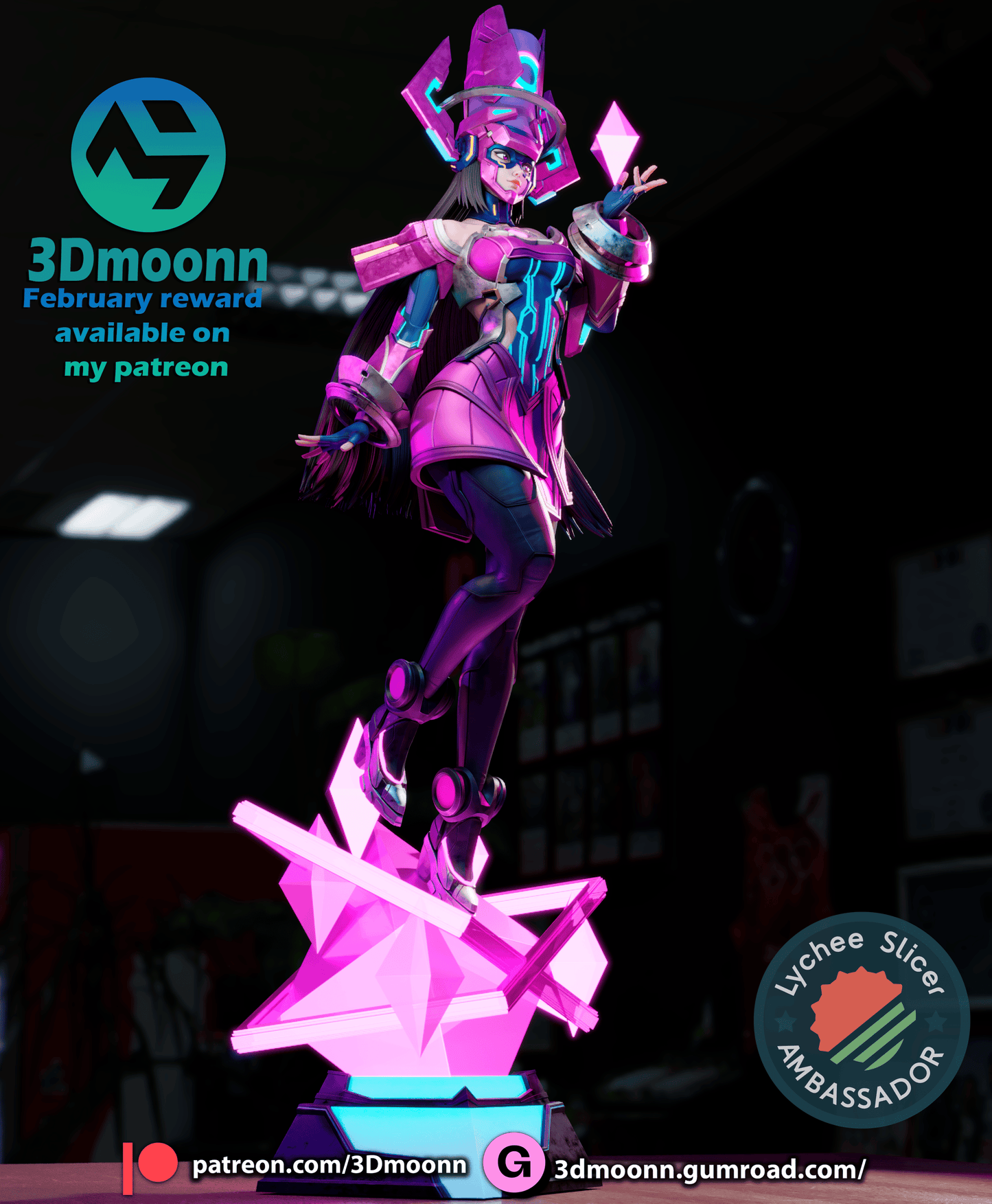 Galacta Resin Fan Art Sculpture (3DM)