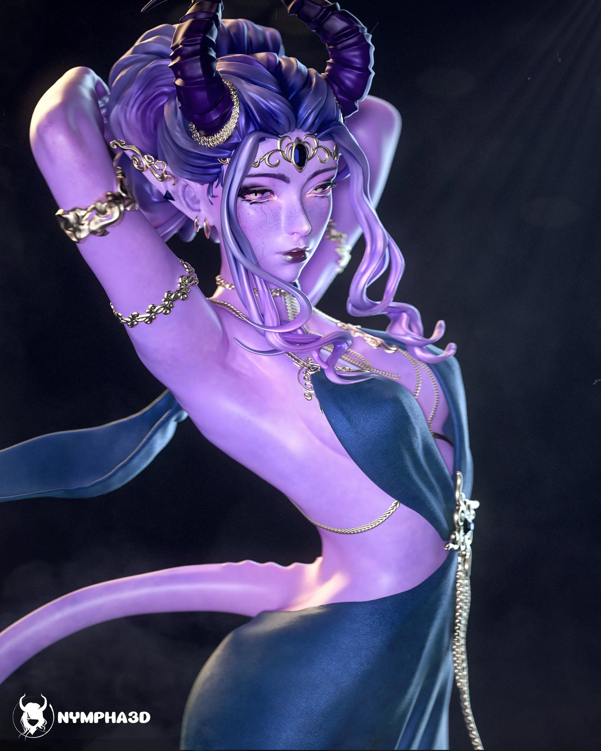 Tiefling Resin Art (Nympha3D)