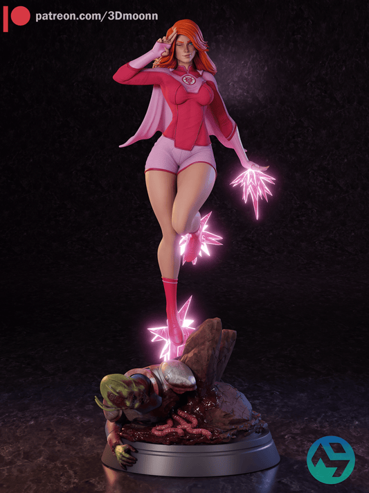 Atom Eve Resin Fan Art Sculpture