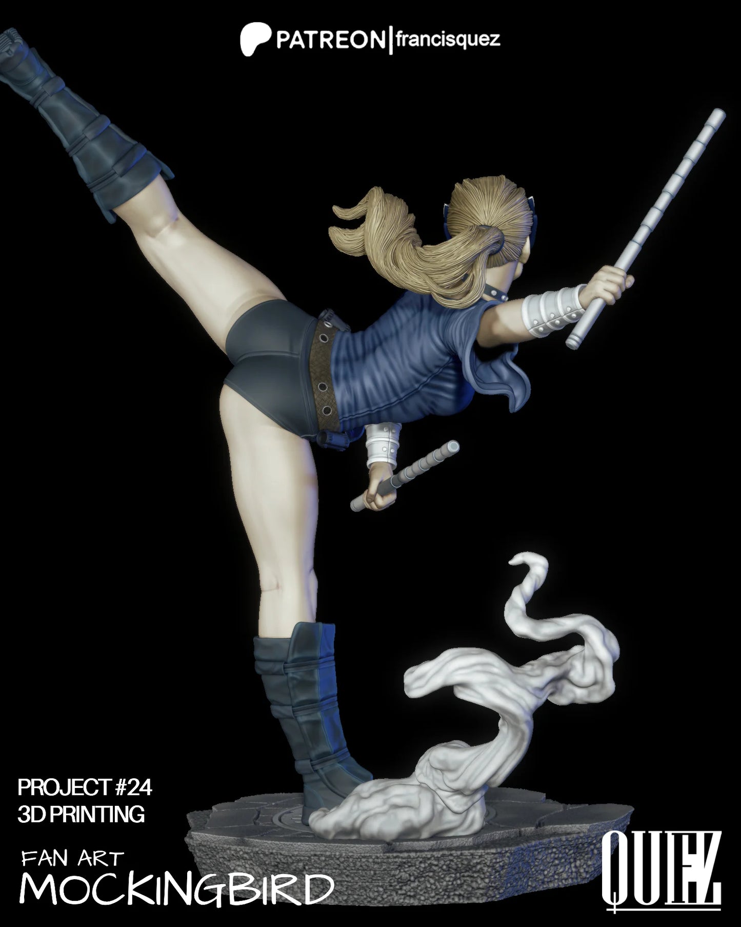 Mockingbird Resin Fan Art Pro Painted - MTO (Quez)