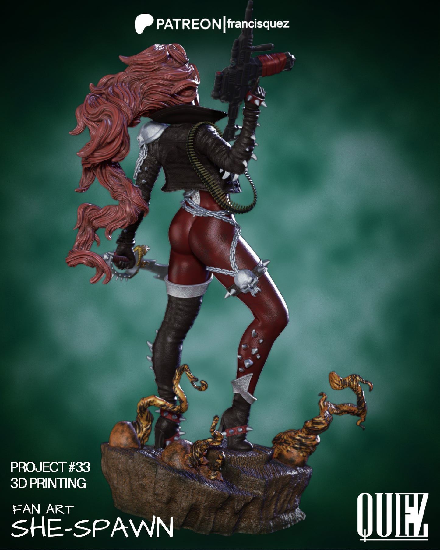 She Spawn Resin Fan Art Pro Painted - MTO (Quez)