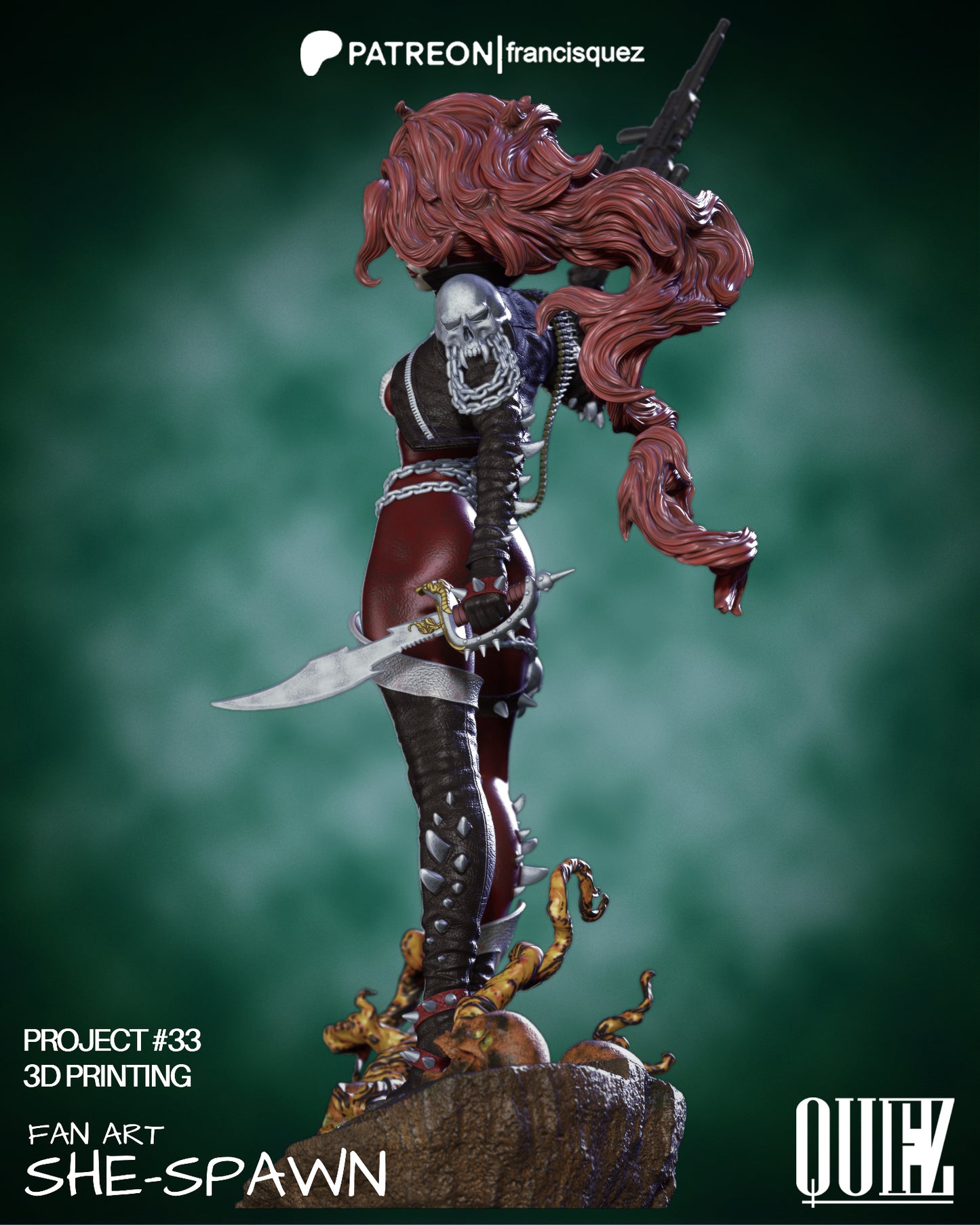 She Spawn Resin Fan Art Pro Painted - MTO (Quez)