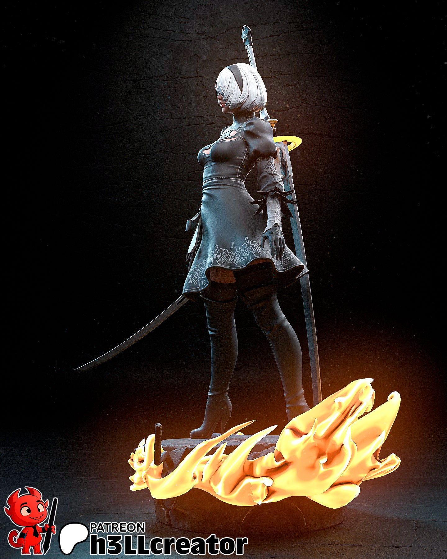 2B Resin Fan Art - MTO HC