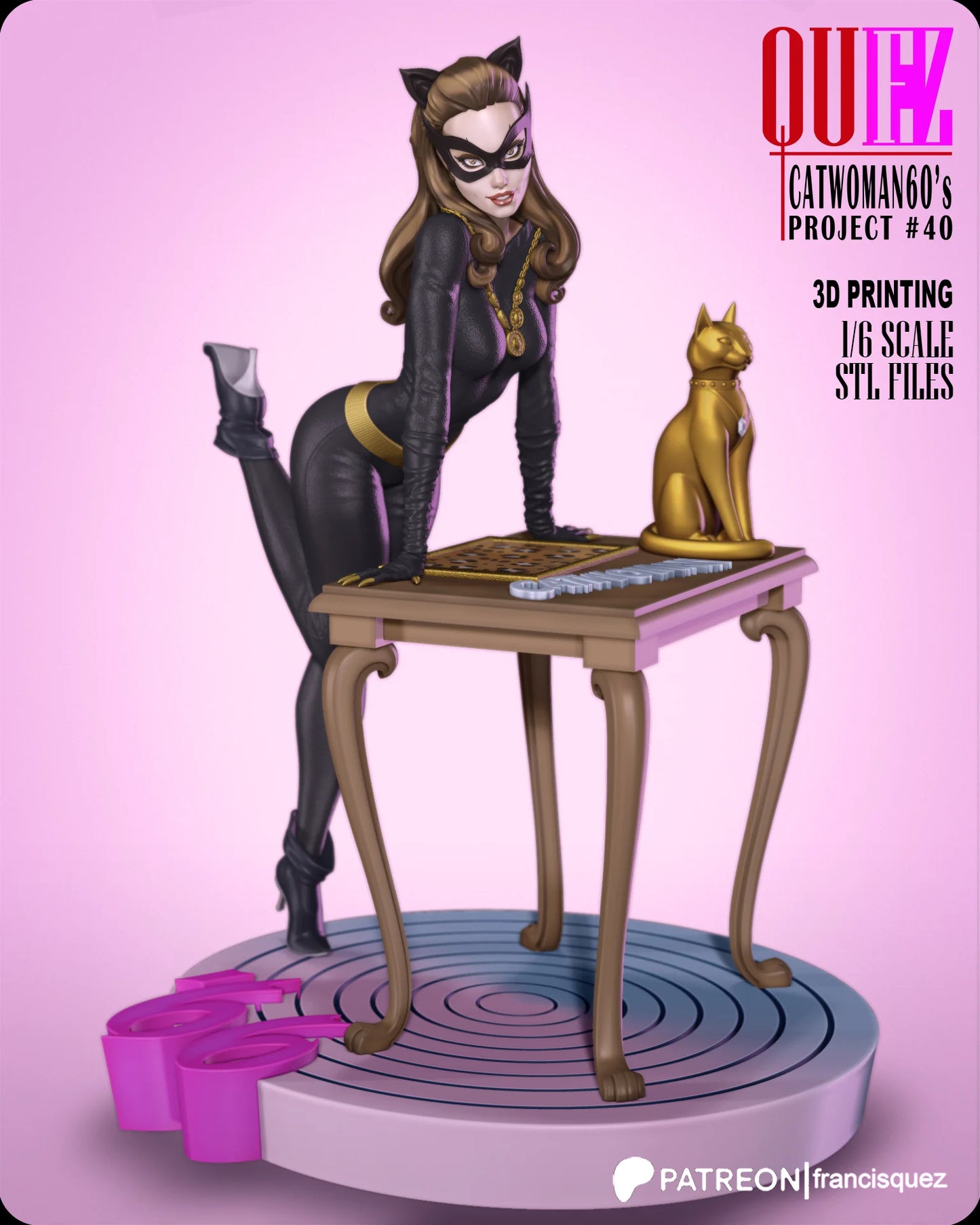 Catwoman Resin Fan Art - MTO (Quez)