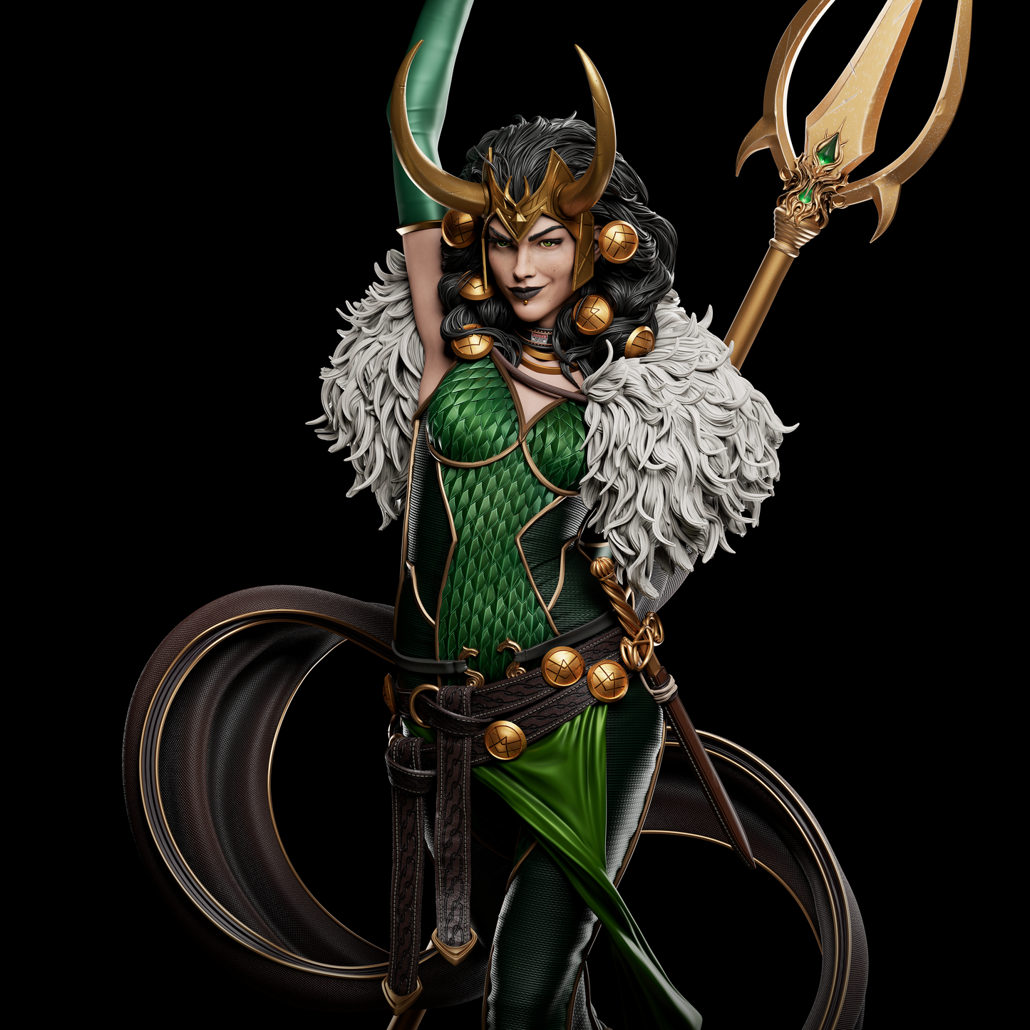 Lady Loki Collectible Resin Fan Art Pro Painted - MTO