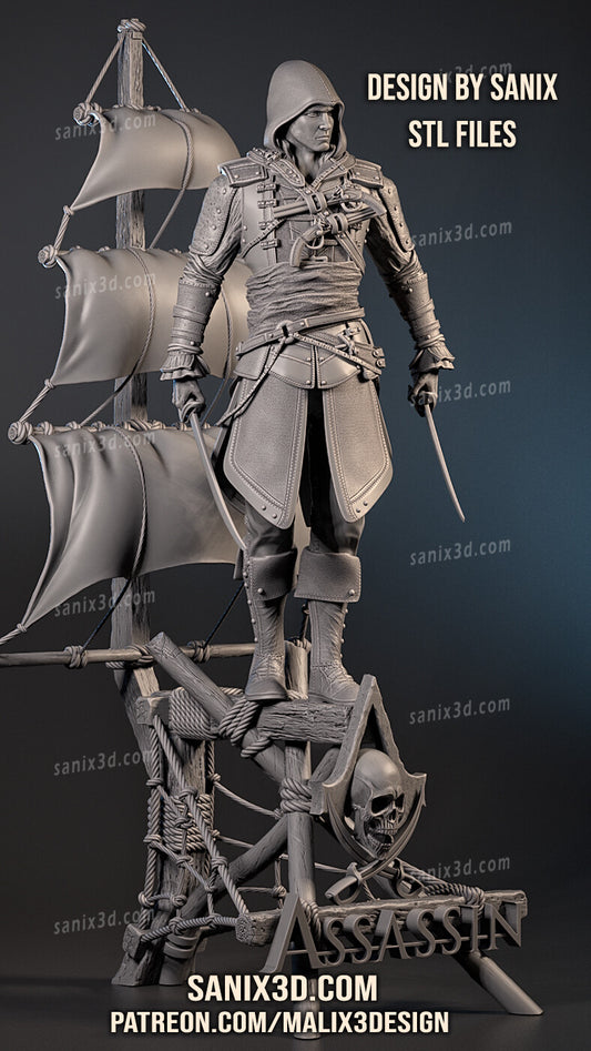 Assassin Resin Art (Design by Sanix3D)