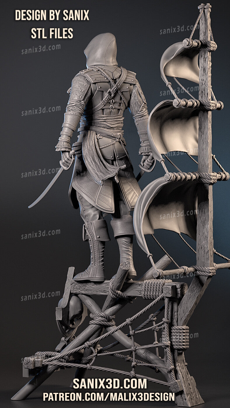 Assassin Resin Art (Design by Sanix3D)