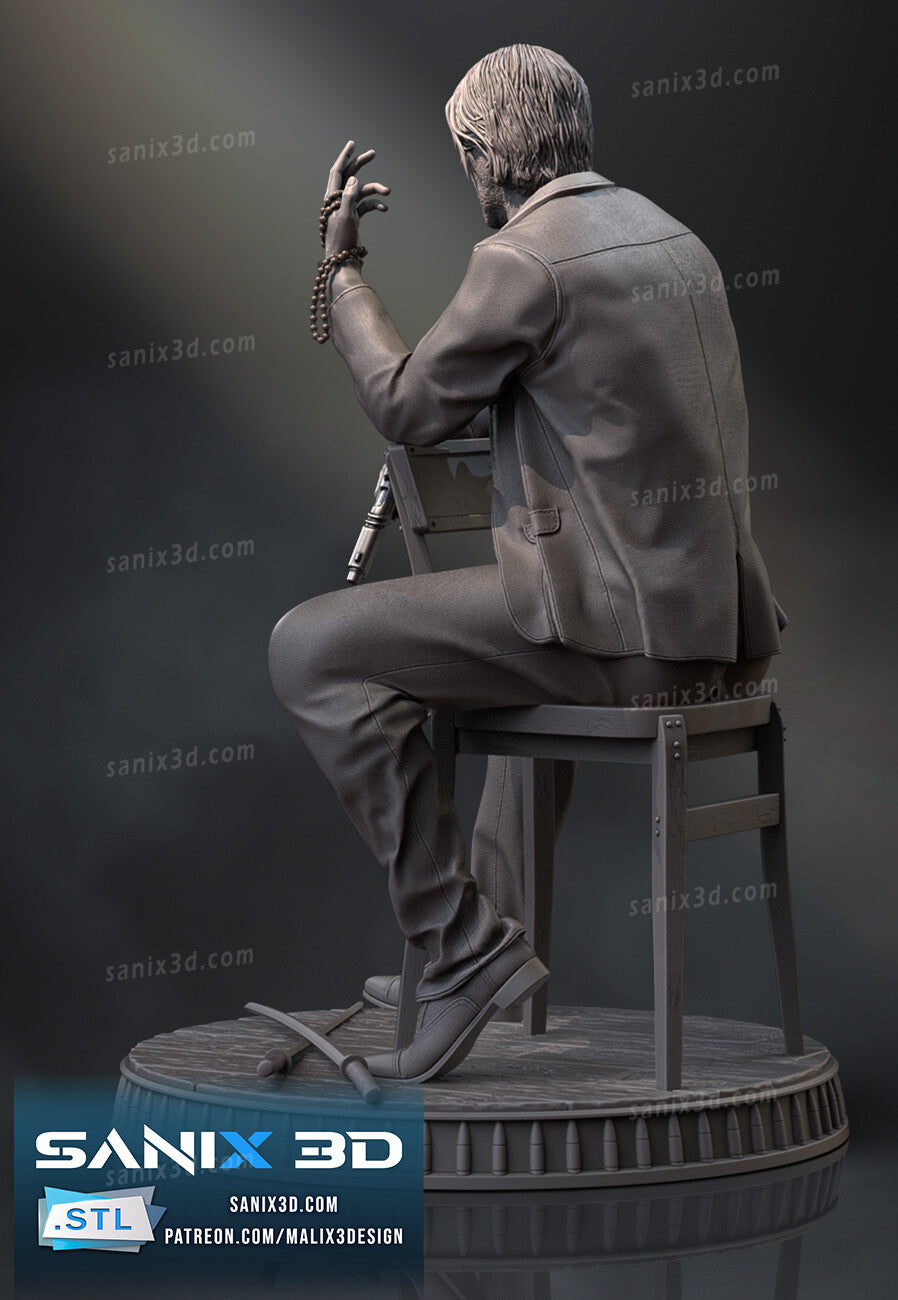 John Wick Resin Art (Design by Sanix3D)