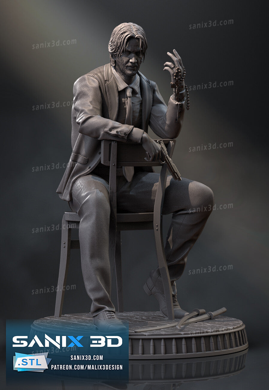 John Wick Resin Art (Design by Sanix3D)