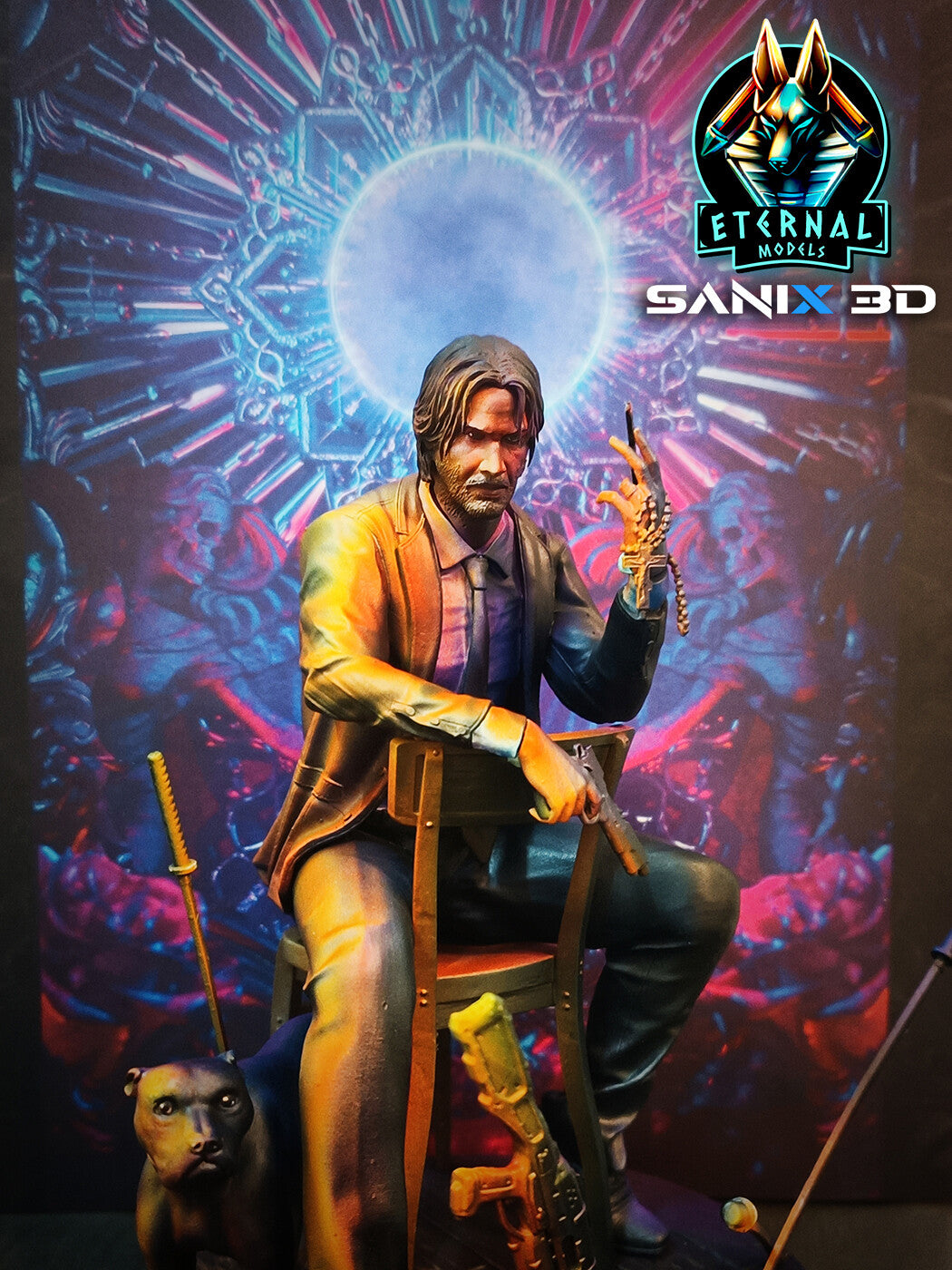 John Wick Resin Art (Design by Sanix3D)