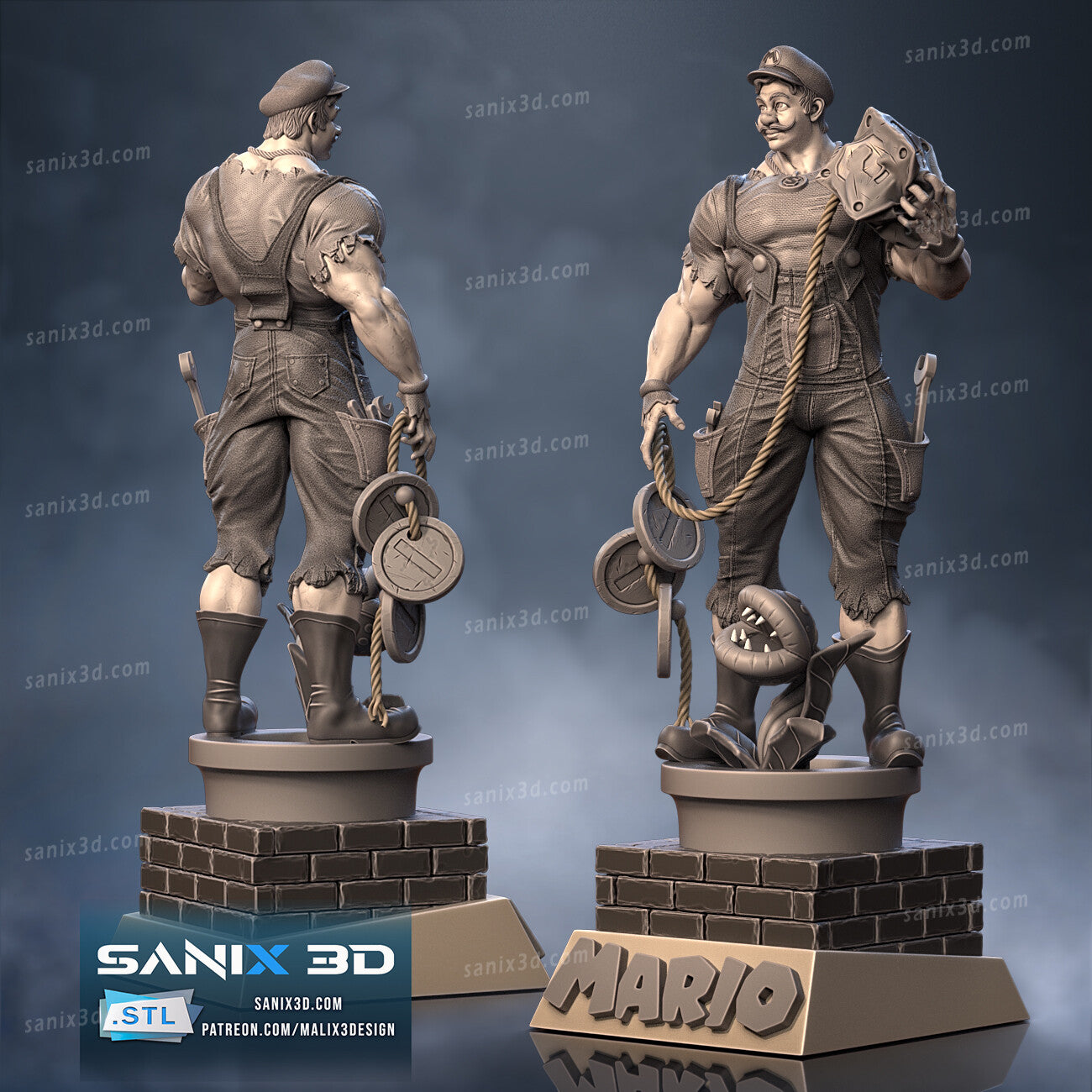 Mario Resin Art (Design by Sanix3D)