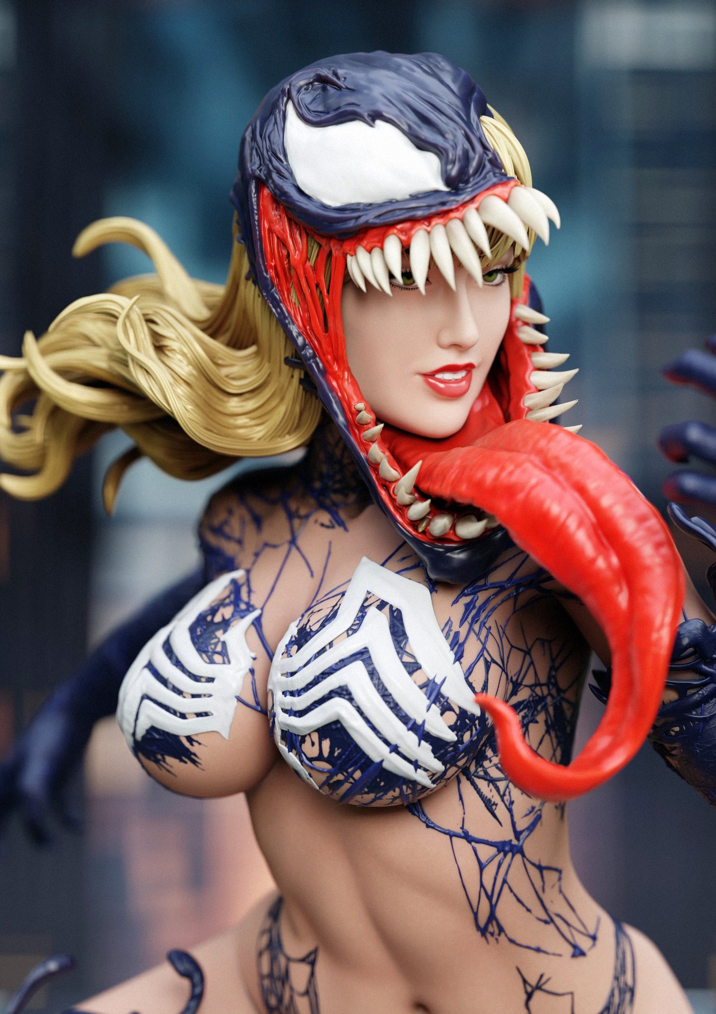 Venomized Mary Jane Resin Fan Art - MTO (Design by Abe3D)