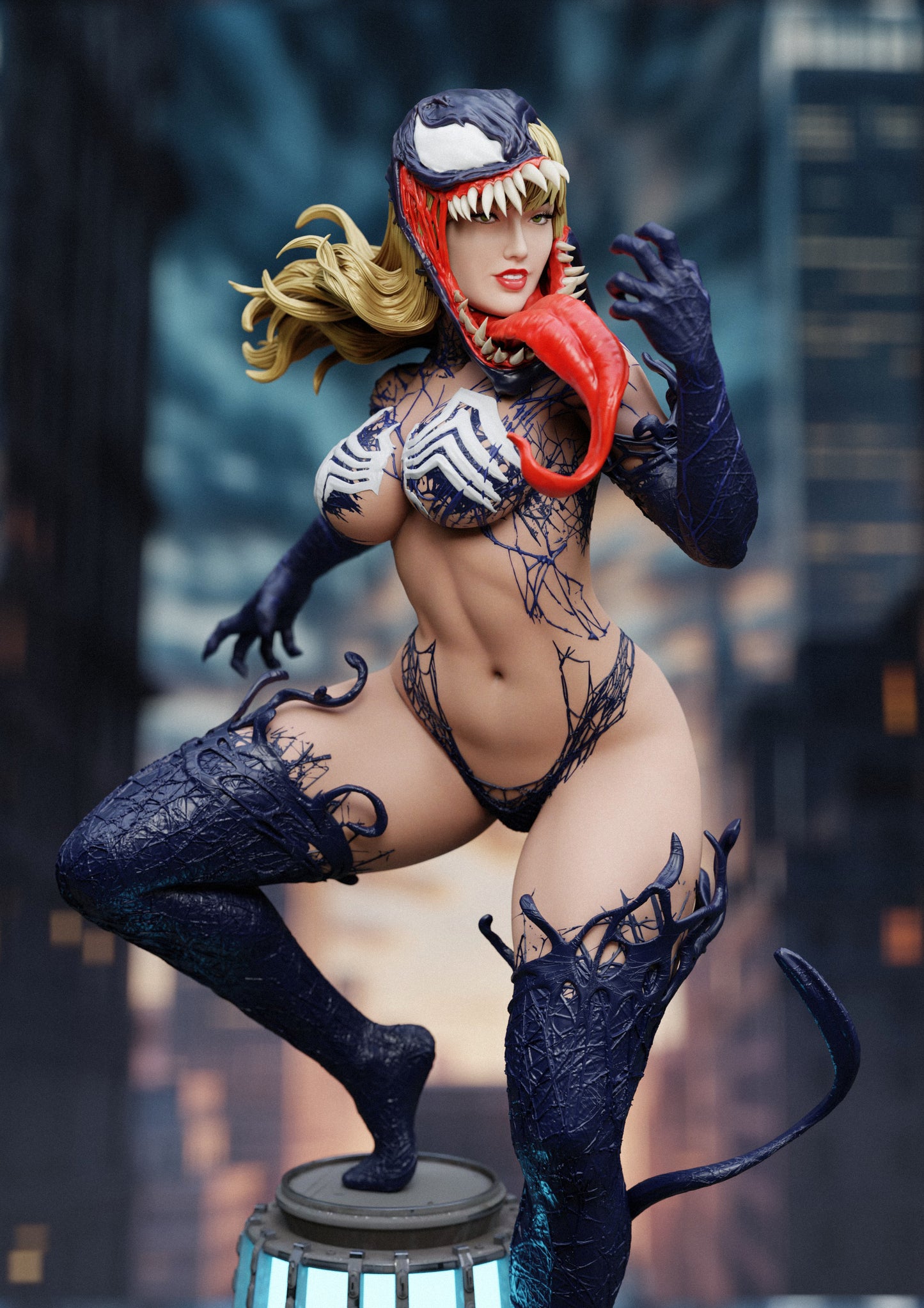 Venomized Mary Jane Resin Fan Art - MTO (Design by Abe3D)