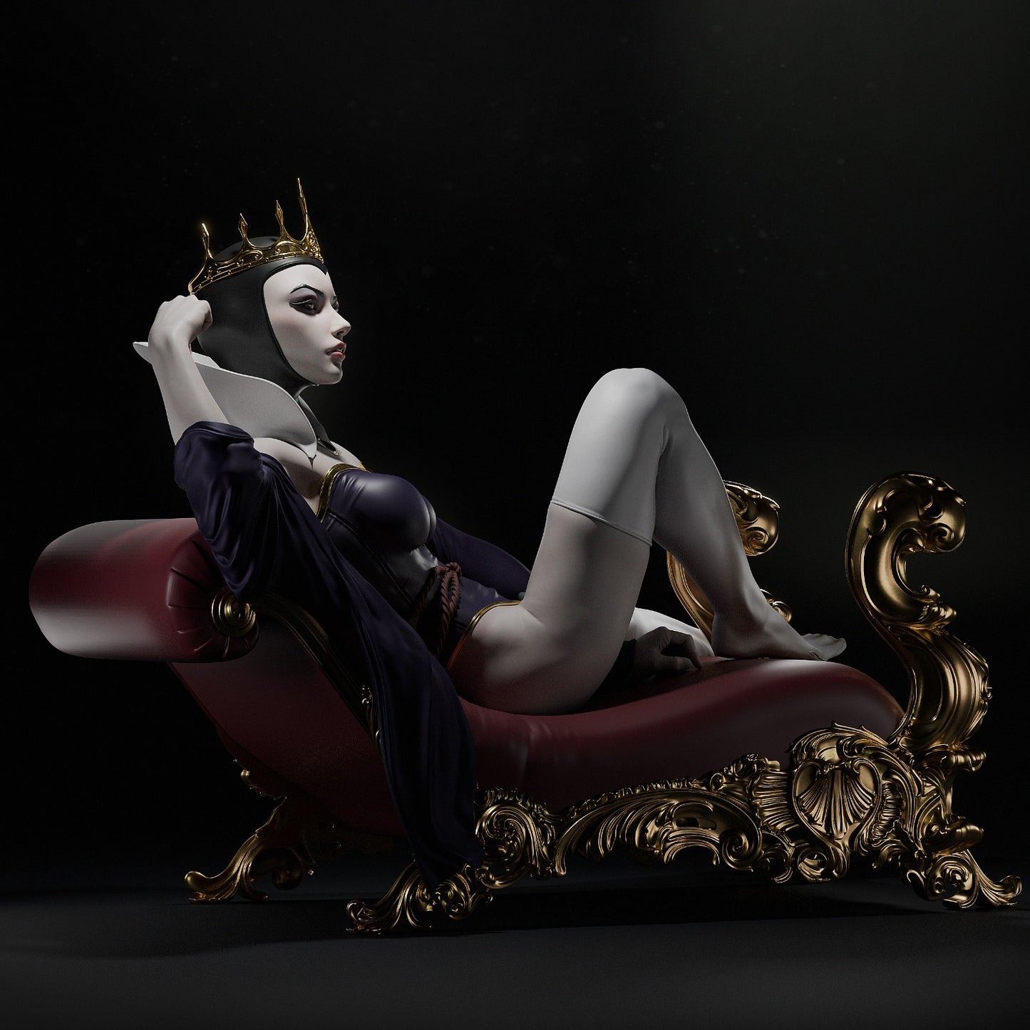 Evil Queen Collectible Resin Fan Art Pro Painted - MTO