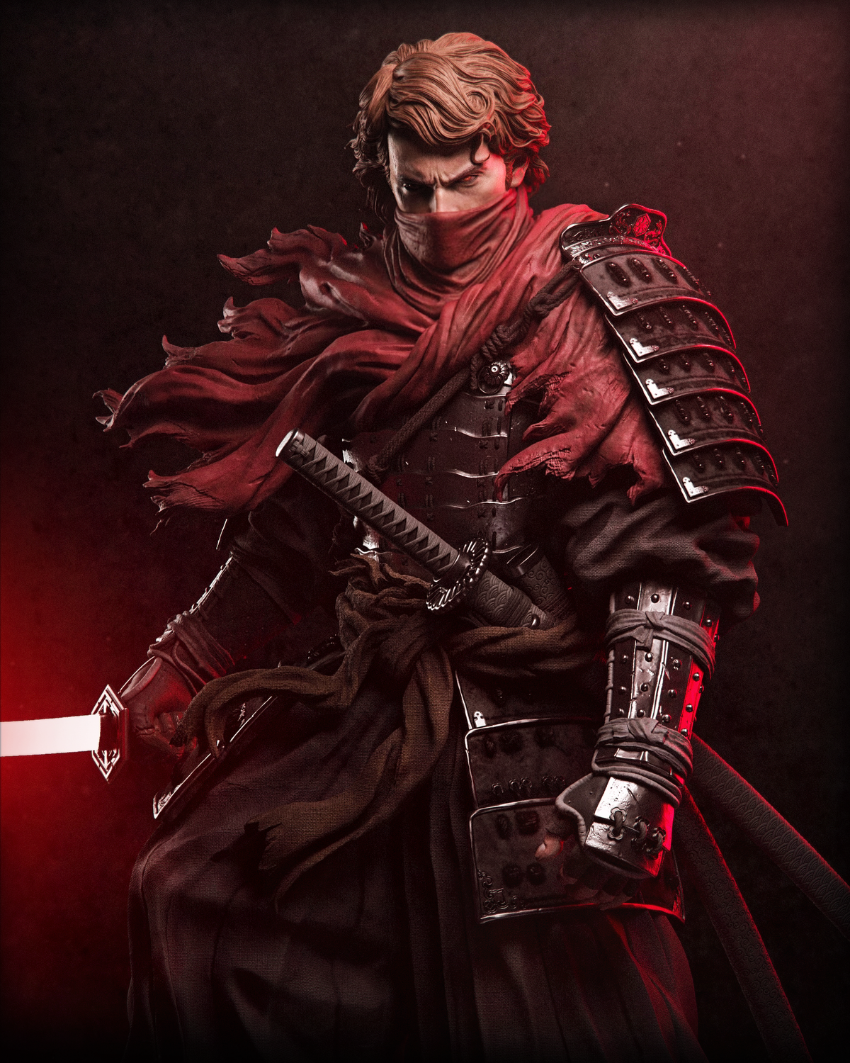 Ronin Anakin Skywalker Collectible Resin Art (Design by CA3D)
